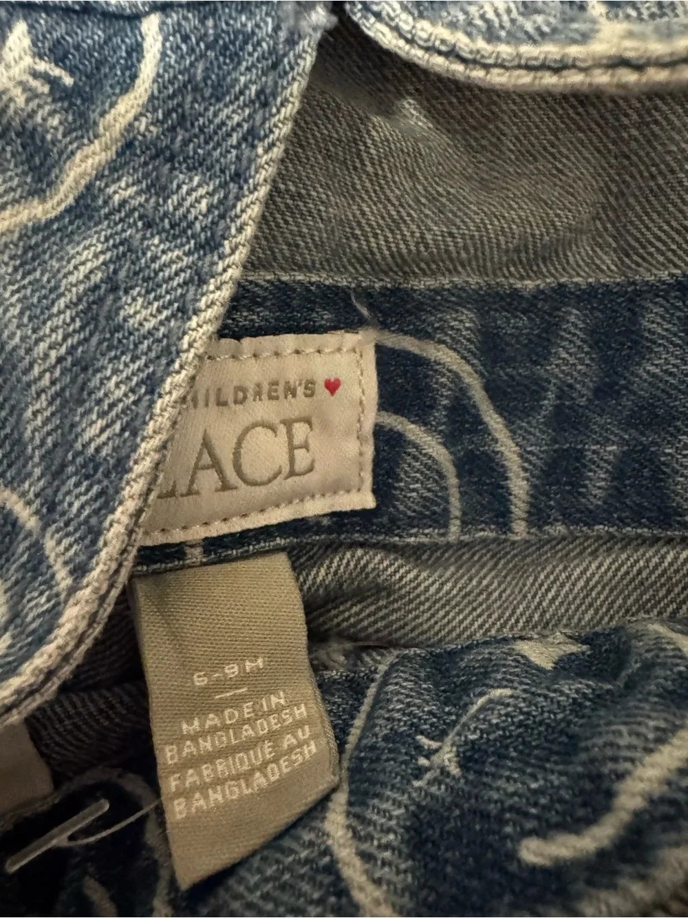 The Children's Place Denim Smiley Short Overalls - Blue
